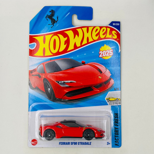 Hot Wheels Ferrari Sf90 Stradale Vermelha 2025j Factory Fres Vermelho (Usado)