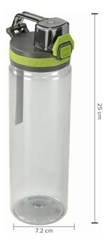 Botella Para Agua De 750 Ml Ekco, Color Verde Con Tapa