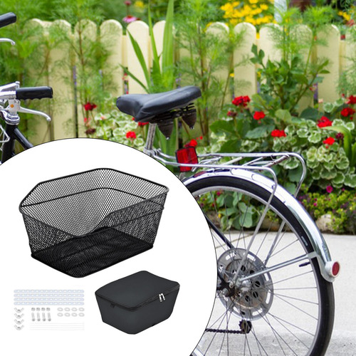 Cesta Trasera Para Bicicleta, Portabicicletas De Metal,