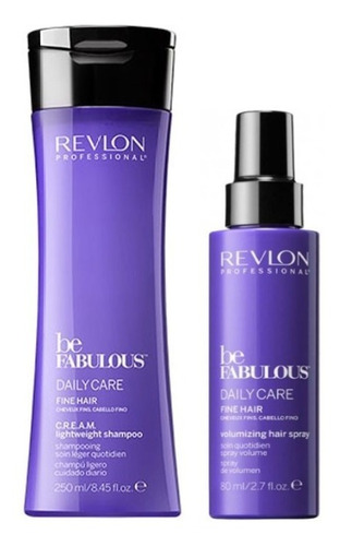 Shampoo 250ml+spray Volumen 80ml Be Fabulous Revlon