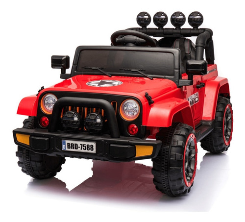 Carrinho Elétrico Infantil Jipe Vermelho 2 Motores Potente