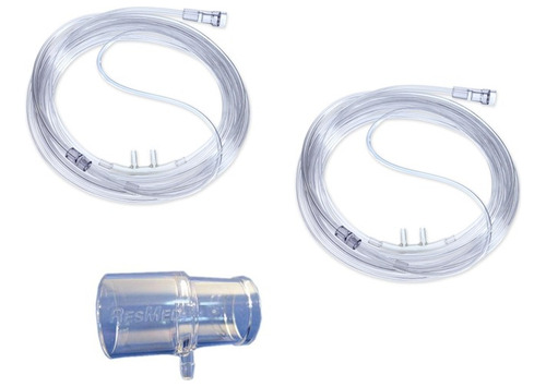 Conector De Oxígeno Cpap Resmed (puerto Distal) + 2 Cánulas