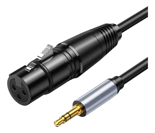 Cable Auxiliar De Audio Xlr A 3.5 Micrófono Consola 3 Metros