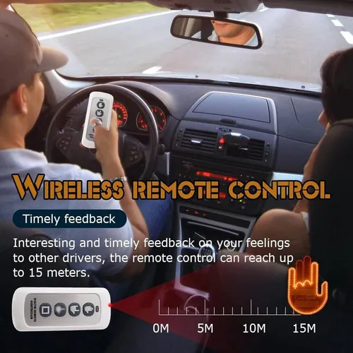 Señal De Mano Led Para Coche, Luz De Gesto De Mano