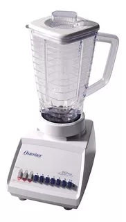 Licuadora Oster Osterizer 4107 1.25 L blanca con vaso de plástico 127V