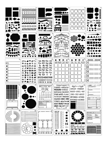 30 Plantilla Plastico Para Diario Planificador Dibujo