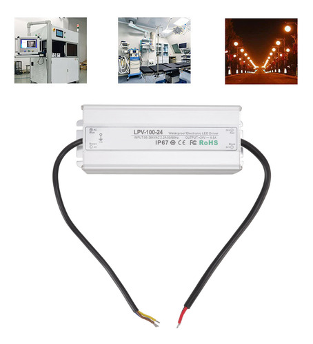 Imagen 8 de 10 de Led Driver Waterproof Ip67 Fuente De Alimentación De Voltaje