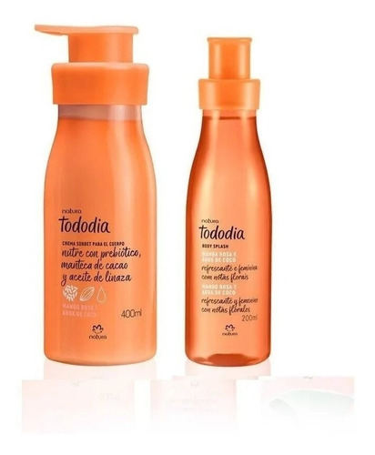 Crema Corporal Mango Rosa Y Agua De Coco +body Splash Natura