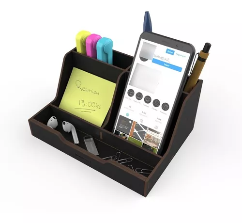 Organizador de escritorio personalizado: Base celular, lapicero y porta  taco - Kiditos