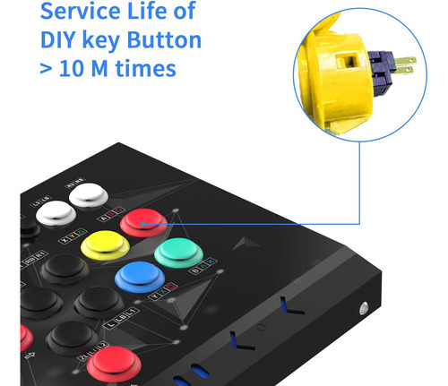 Doyo Arcade Stick Joystick Para El Hogar, Arcade Fighting Pi