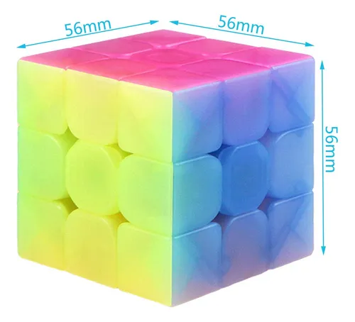 Tanch Qiyi Warrior W 3x3x3 Jelly Speed Cube Stickerless Cubo