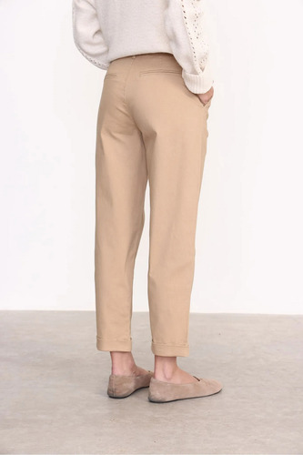 Pantalon Sastrero Mujer Con Cinturon Trenzado Alma Yagmour