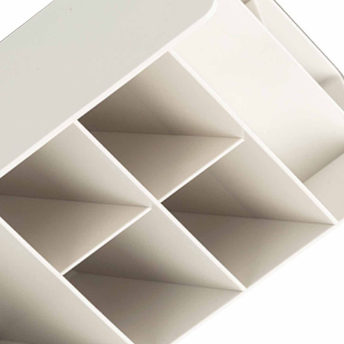 Portalápices Blanco Para Escritorio Multiusos, De Gran Capac