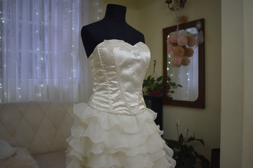 Promoción Novia-15 Años - Blanco Natural - Falda Desmontable