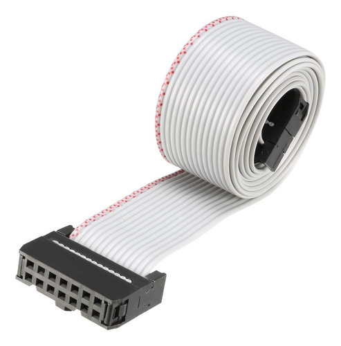 Uxcell® Idc Cable Punte Plano Flexible 14 Pine Cinta Gris In