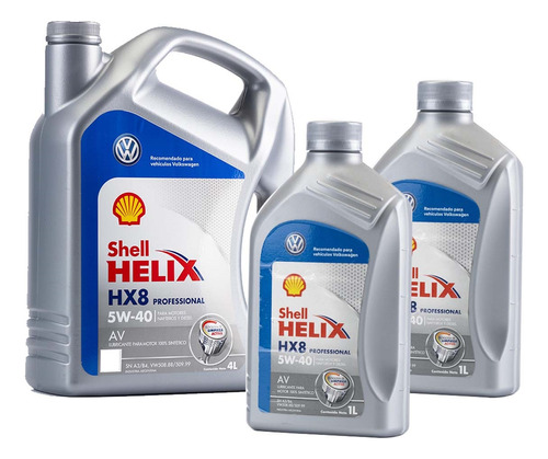 Aceite Shell Helix Hx8 Pro Av 5w40 Vw Golf Gti X 6 Litros.