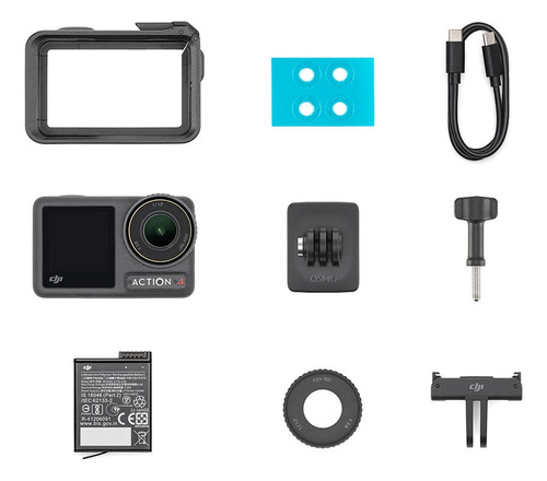 Câmera Dji Osmo Action 4 Standard Combo Br - Dji207 Cor Preto
