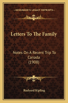 Libro Letters To The Family: Notes On A Recent Trip To Ca...