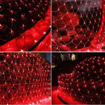 Comprar Cortina Red 8 Efectos Luces Led Color Rojo  2x2m