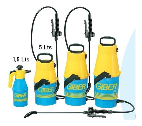 Imagen 3 de 8 de Fumigador Pulverizador Giber Manual De 5 Litros Ideal Jardin