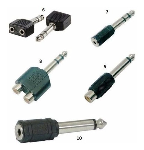 Ficha Adaptador Rca - Spica - Plug - Macho Hembra Consultar