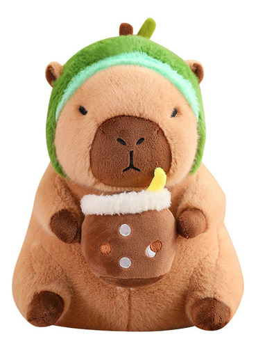 Lindo Peluche Capybara Hogar Decorativo Aguacate 40cm