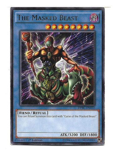 Carta Yugioh The Masked Beast