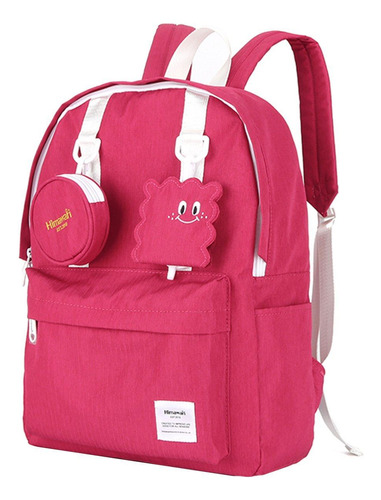 Mochila Impermeable Himawari Con Monedero Mod 0422 Fucsia