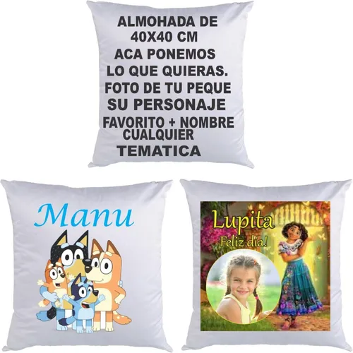 Almohada 40x40 Personalizada Dia Del Ni o Cumplea os C foto