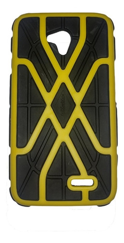 Case Capinha Protetora De Celular Para LG L70 Grades Amarelo