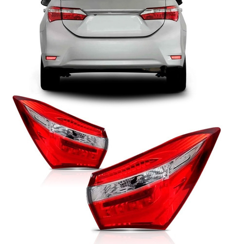 Sinaleira Traseira Corolla 2014 2015 2016 Canto Com Led