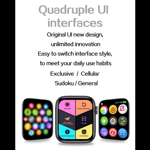 Imagen 5 de 9 de Smart Watch Reloj Inteligente Hw22 Touch Original Fralugio