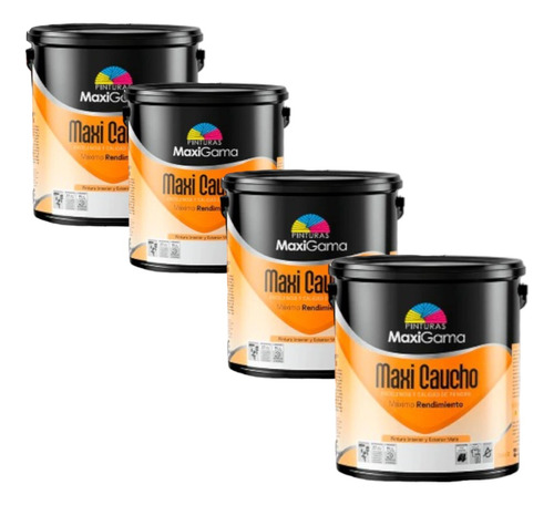 4-pack Maxicaucho - Pintura De Caucho Tipo C Galón