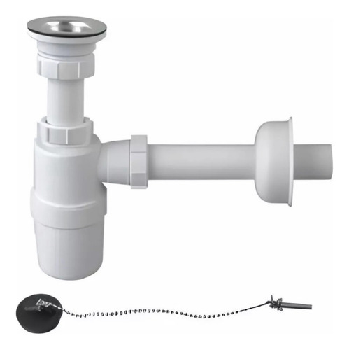 Set De Lavaplatos Desagüe Con Rebalse Y Sifón Abs G3