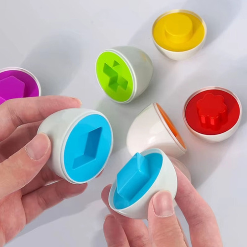 Sh Clasificador De Huevos Con Formas Coloridas A Juego,