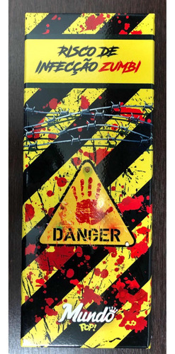 Placa Decorativa Metal Risco De Infecção Zumbi Danger