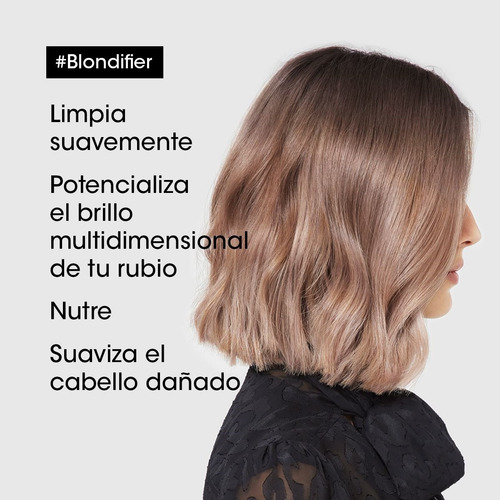 Imagen 3 de 6 de Máscara Blondifier Para Cabellos Rubios Loreal Pro 250 Ml