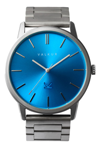 Reloj Valkur Vinde - Malla De Acero - Reloj De Hombre Color de la malla Plateado Color del bisel Plateado Color del fondo Azul