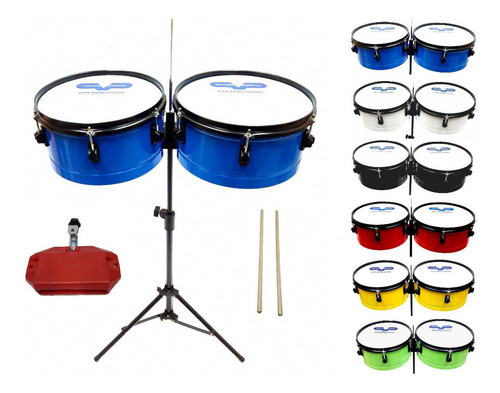 Timbaleta Pintada Economica F Color Azul
