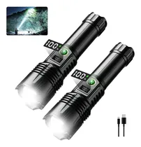 Comprar 2pcs Linternas Led Recargables De 200000 Lúmenes