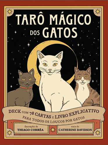 Tarô Mágico Dos Gatos Kit Divinatório Livro 80 Pag+78 Cartas