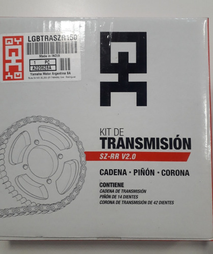 Kit De Transmisión Orig. Qy  Sz-rr V2.0 Yamaha - Motor Dos