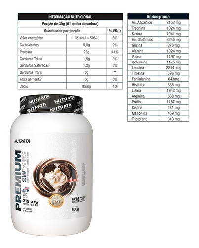 Premium Whey - 900g Chocolate - Nutrata