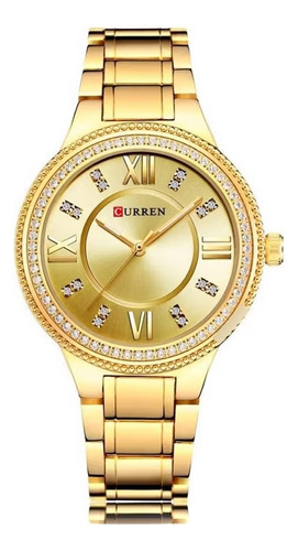 Reloj Curren Dorado De Dama 9004