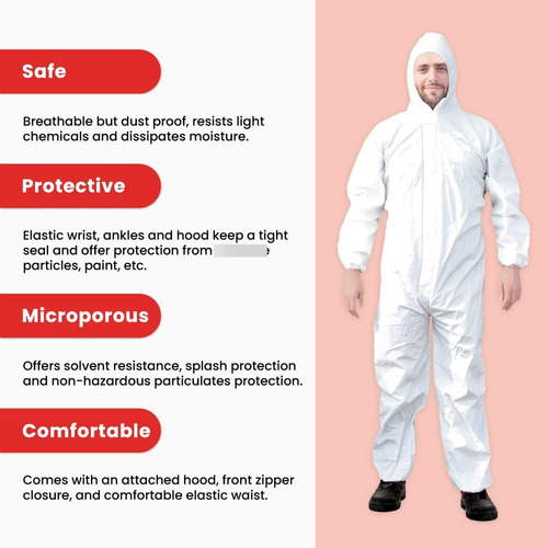 Traje Desechable Microporoso Ever Ready First Aid Modelo Mon