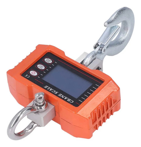 Balanza Báscula Para 1000kg Dijitales Pantalla Led + 2 Pilas Naranja