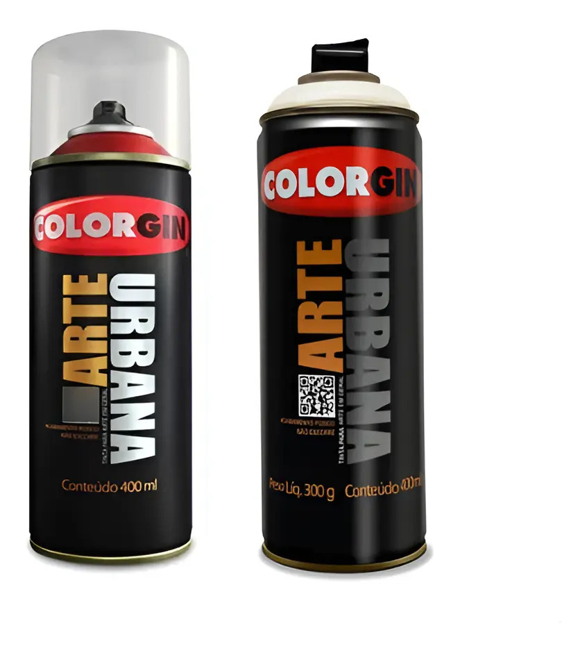 Spray Tinta Arte Urbana Colorgin 400ml - Branco