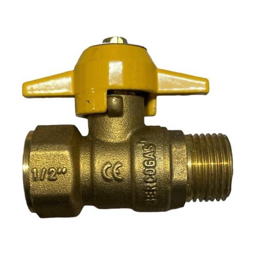 Llave De Paso Gas 1/2 X 1/2 Hi He Certificada Sercogas