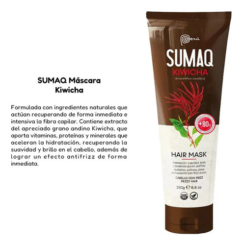 Kit Sumaq Kiwicha(shampo,condishon,mascarilla, Trmoprotector