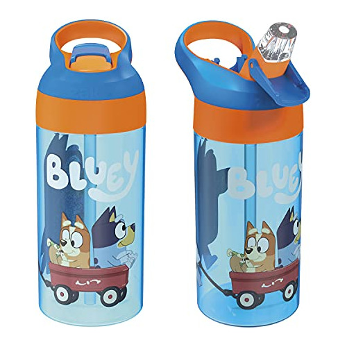 Zak Designs 17.5 Oz Riverside Bluey Kids Water Bottle Gdqwn